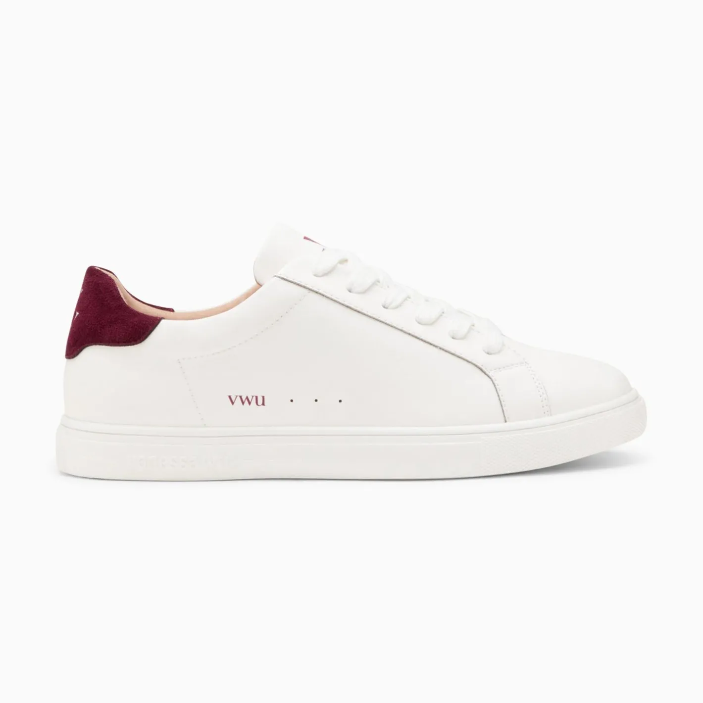 Vanessa Wu Baskets Steph Blanc Et Prune A Lacets Discount