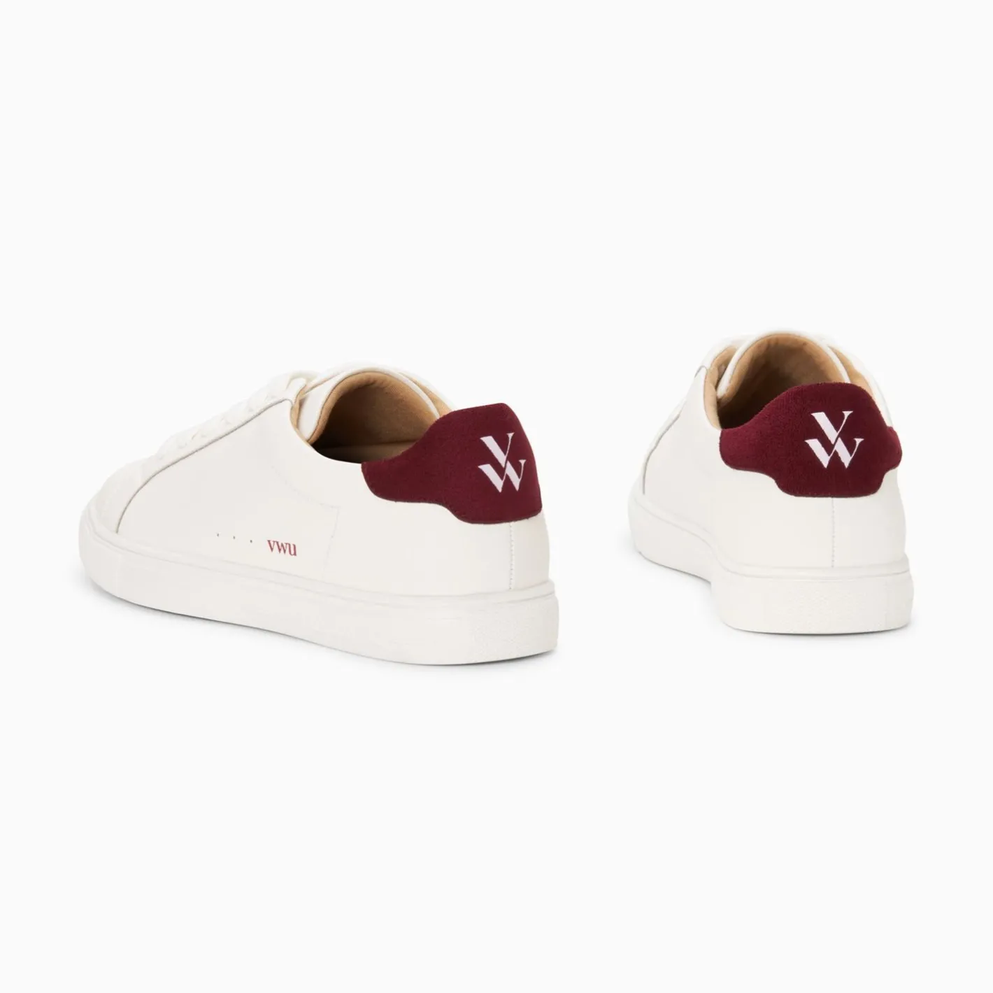Vanessa Wu Baskets Steph Blanc Et Prune A Lacets Discount