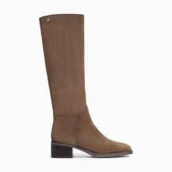 Vanessa Wu Bottes Irina Taupe En Suedine Sale