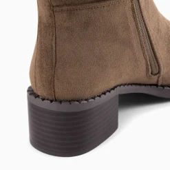 Vanessa Wu Bottes Irina Taupe En Suedine Sale