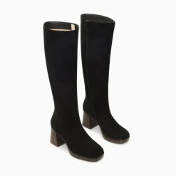 Vanessa Wu Bottes Nia Noires A Talon Bois New