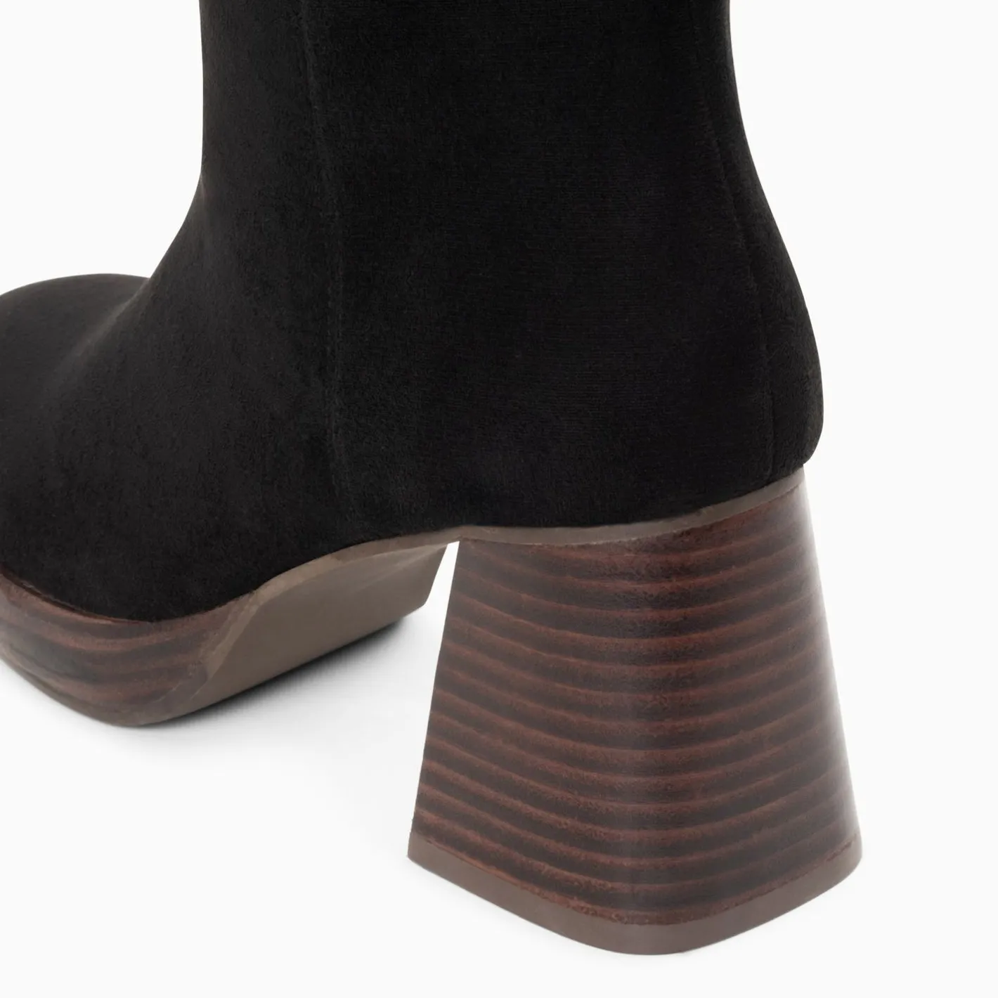 Vanessa Wu Bottes Nia Noires A Talon Bois New