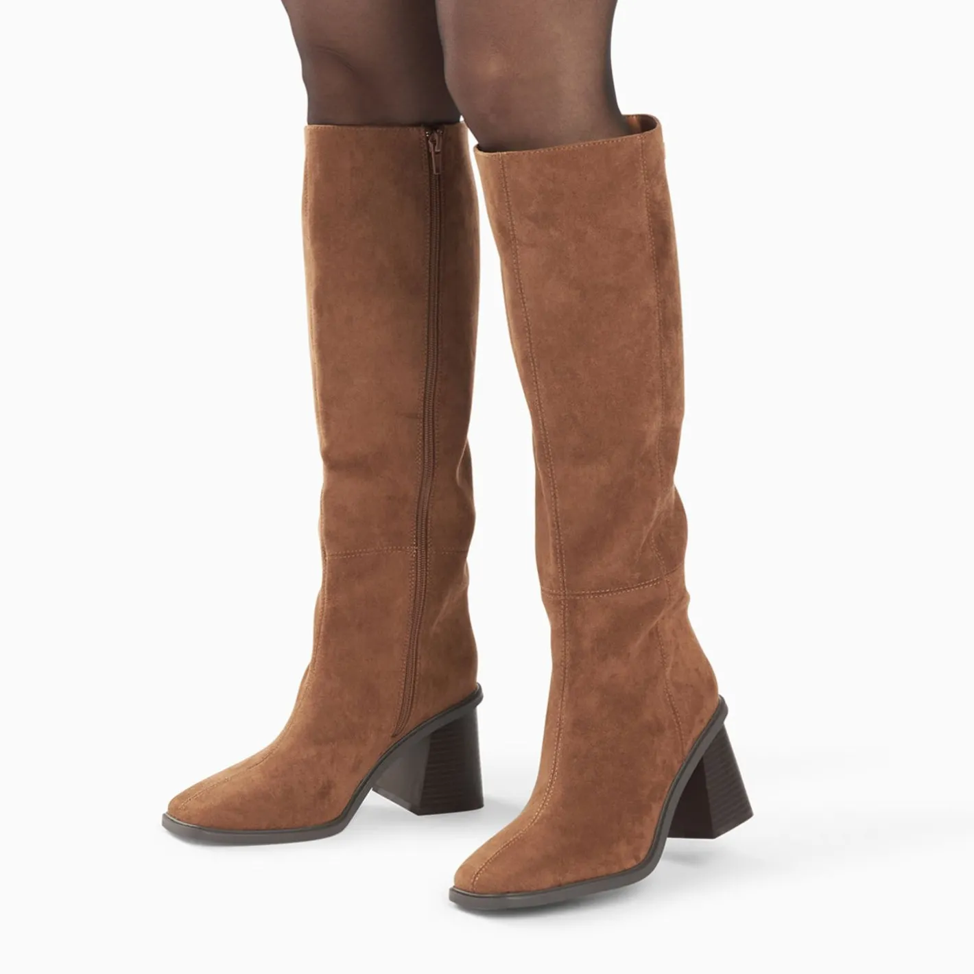 Vanessa Wu Bottes Rita Camel A Talon Trapeze Discount