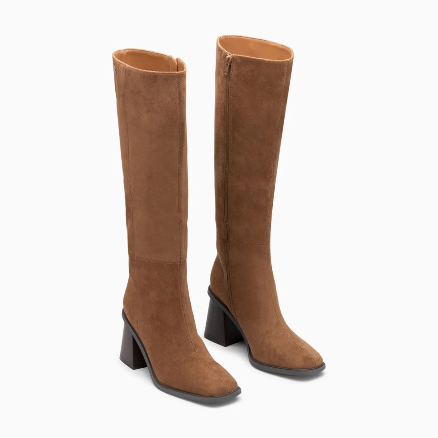 Vanessa Wu Bottes Rita Camel A Talon Trapeze Discount