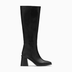 Vanessa Wu Bottes Rita Noires A Talon Trapeze Discount