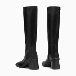 Vanessa Wu Bottes Rita Noires A Talon Trapeze Discount