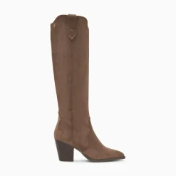 Vanessa Wu Bottes Santiags Sharon Taupe A Talon Best