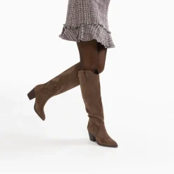 Vanessa Wu Bottes Santiags Sharon Taupe A Talon Best