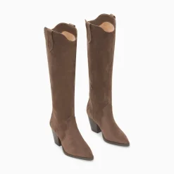Vanessa Wu Bottes Santiags Sharon Taupe A Talon Best