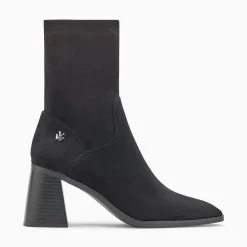 Vanessa Wu Bottines Chaussettes Alizee Noires A Talon Trapeze Hot