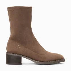 Vanessa Wu Bottines Chaussettes Bobby Taupe Clearance