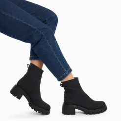 Vanessa Wu Bottines Chelsea Valerie Noires A Talon Crante Online
