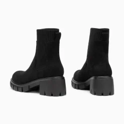 Vanessa Wu Bottines Chelsea Valerie Noires A Talon Crante Online