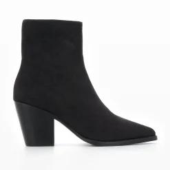 Vanessa Wu Bottines Constance A Talon En Suedine Noire Online