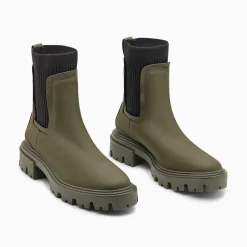 Vanessa Wu Bottines De Pluie Coline Kaki Sale