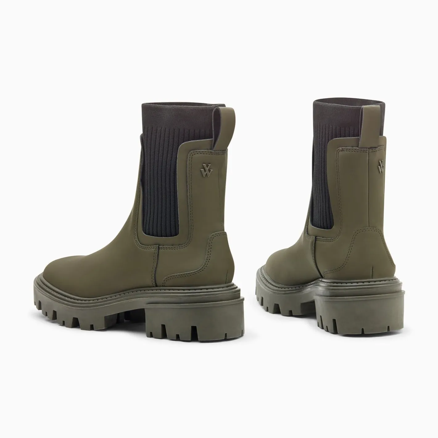 Vanessa Wu Bottines De Pluie Coline Kaki Sale