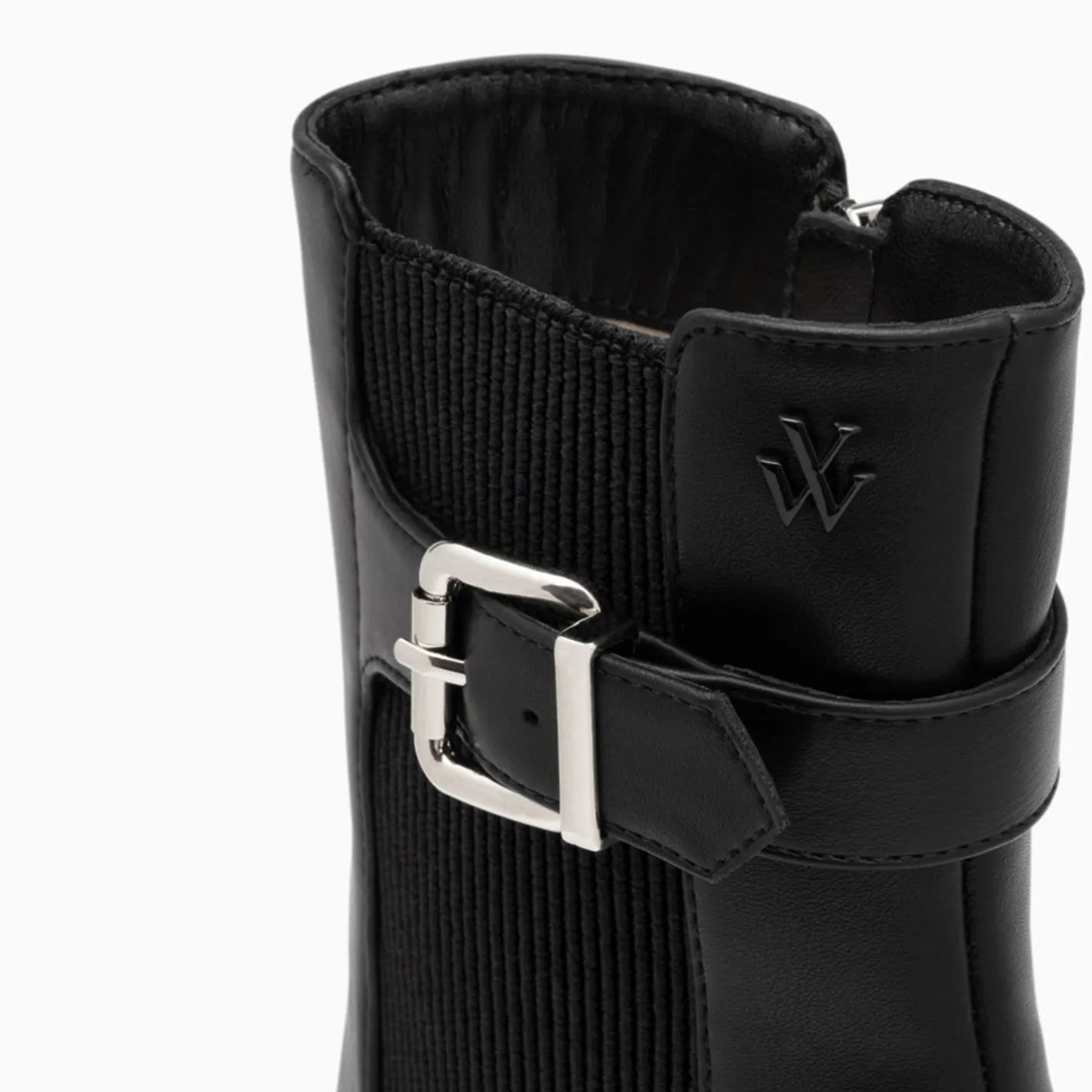 Vanessa Wu Bottines Montantes Clementine Noires A Talon Trapeze Best