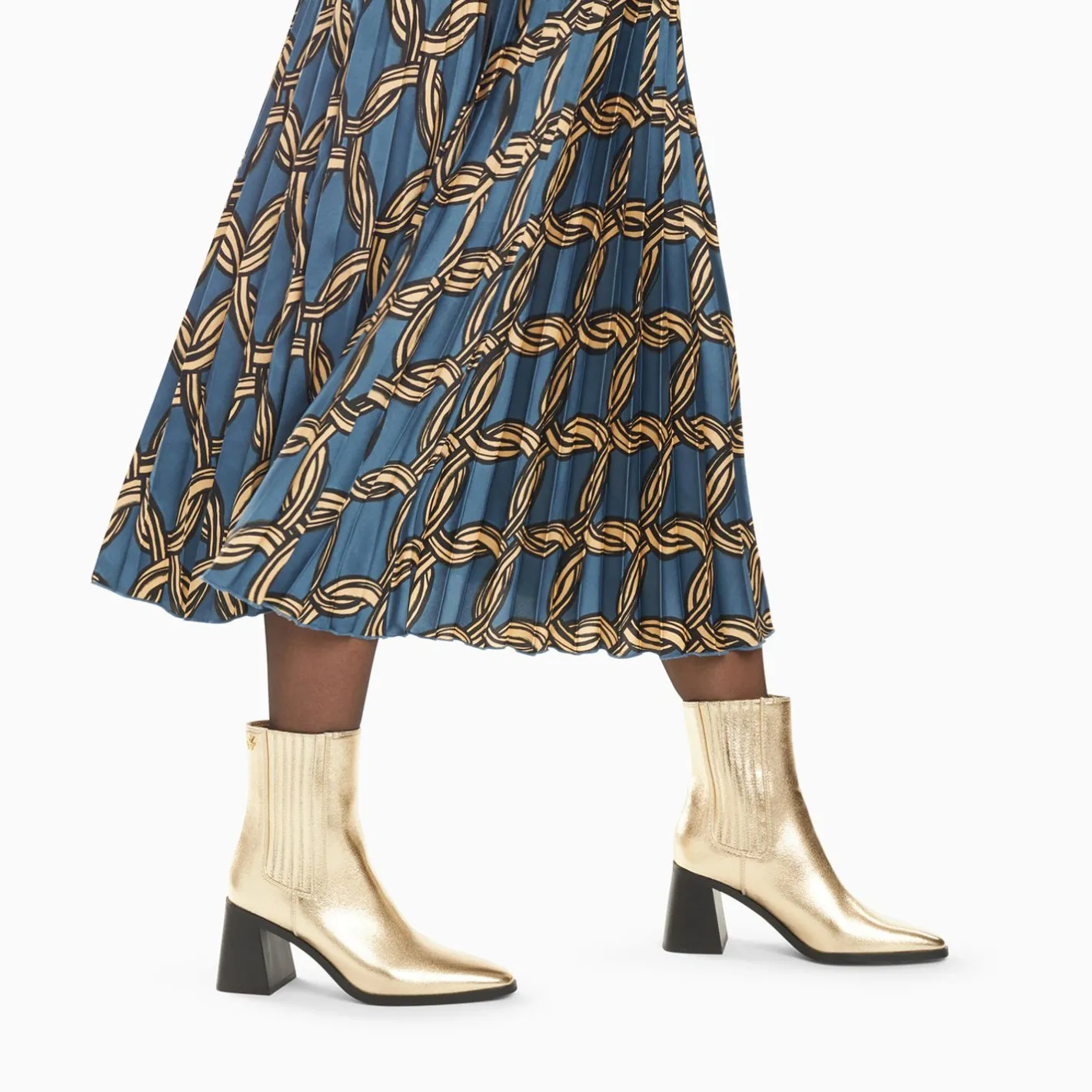 Vanessa Wu Bottines Montantes Taylor Or A Talon Trapeze Best