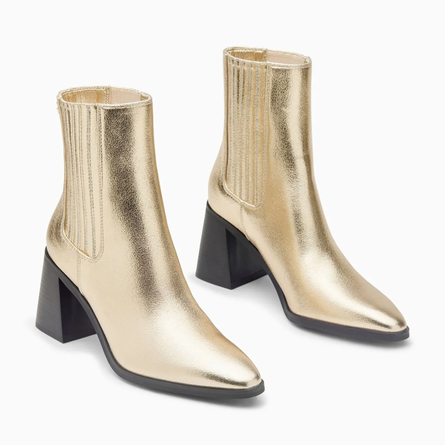 Vanessa Wu Bottines Montantes Taylor Or A Talon Trapeze Best