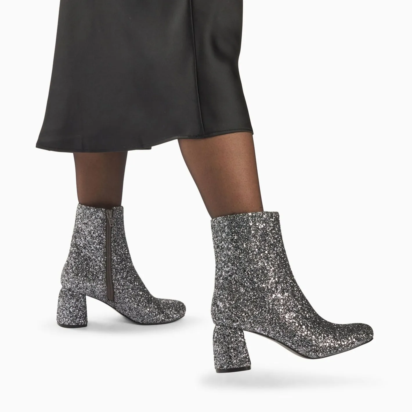 Vanessa Wu Bottines Pailletees Londres Argent A Talon Online