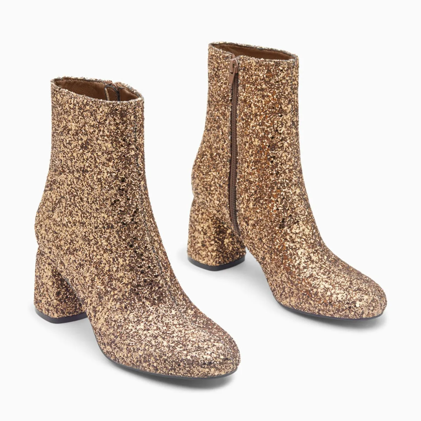 Vanessa Wu Bottines Pailletees Londres Bronze A Talon Best