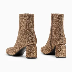 Vanessa Wu Bottines Pailletees Londres Bronze A Talon Best