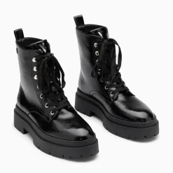 Vanessa Wu Bottines Rangers Madison Noires A Plateforme Crantee Sale