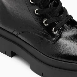 Vanessa Wu Bottines Rangers Madison Noires A Plateforme Crantee Sale