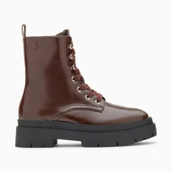 Vanessa Wu Bottines Rangers Madison Marron A Plateforme Crantee Hot