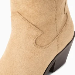 Vanessa Wu Bottines Santiags Beverly Beiges Mi-Mollet Hot
