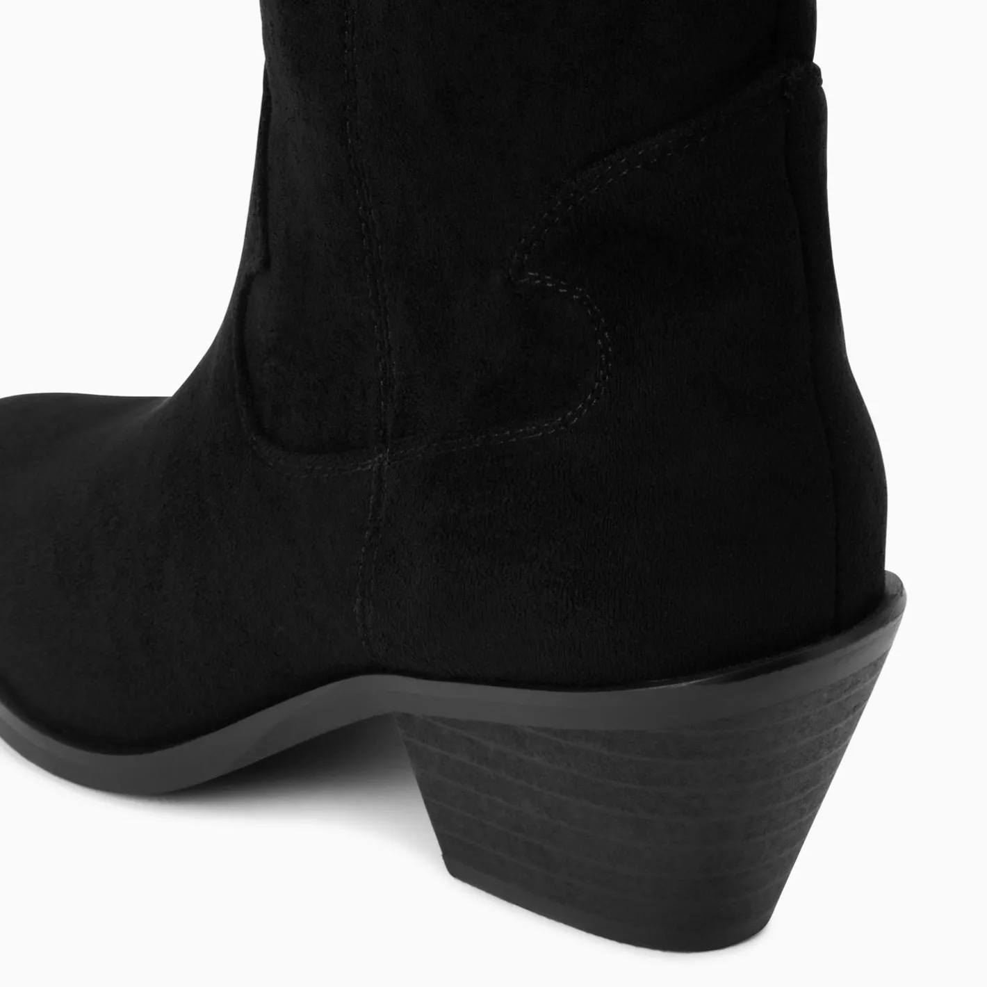 Vanessa Wu Bottines Santiags Beverly Noires Mi-Mollet Sale