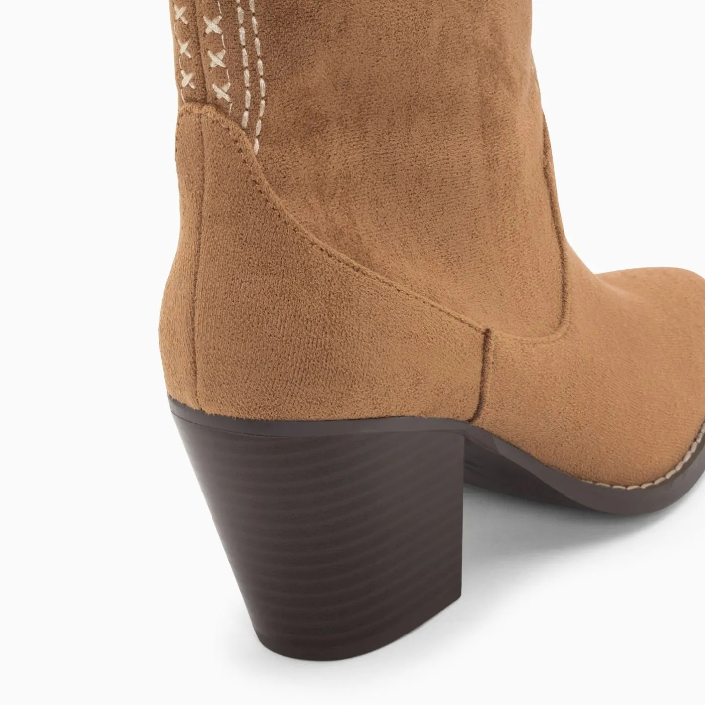 Vanessa Wu Bottines Santiags Danae Montantes Camel A Broderies Hot