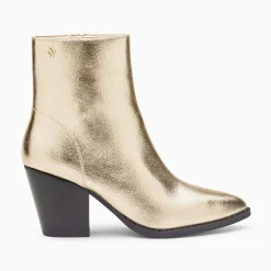 Vanessa Wu Bottines Santiags Dina Or A Talon New