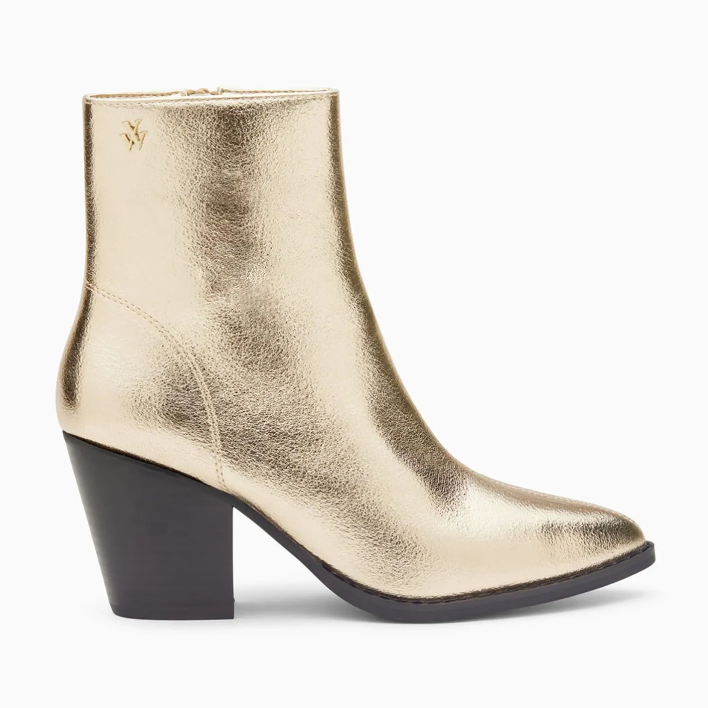 Vanessa Wu Bottines Santiags Dina Or A Talon New