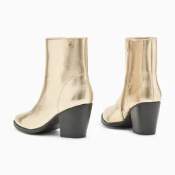 Vanessa Wu Bottines Santiags Dina Or A Talon New