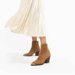 Vanessa Wu Bottines Santiags Jenn Camel A Talon Best
