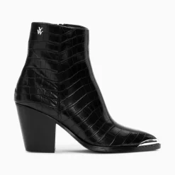 Vanessa Wu Bottines Santiags Jenn Noir Croco A Talon Online
