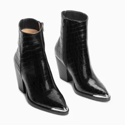 Vanessa Wu Bottines Santiags Jenn Noir Croco A Talon Online