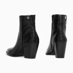 Vanessa Wu Bottines Santiags Jenn Noir Croco A Talon Online