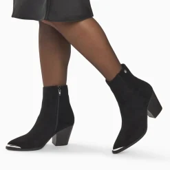 Vanessa Wu Bottines Santiags Jenn Noires A Talon New