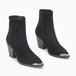 Vanessa Wu Bottines Santiags Jenn Noires A Talon New