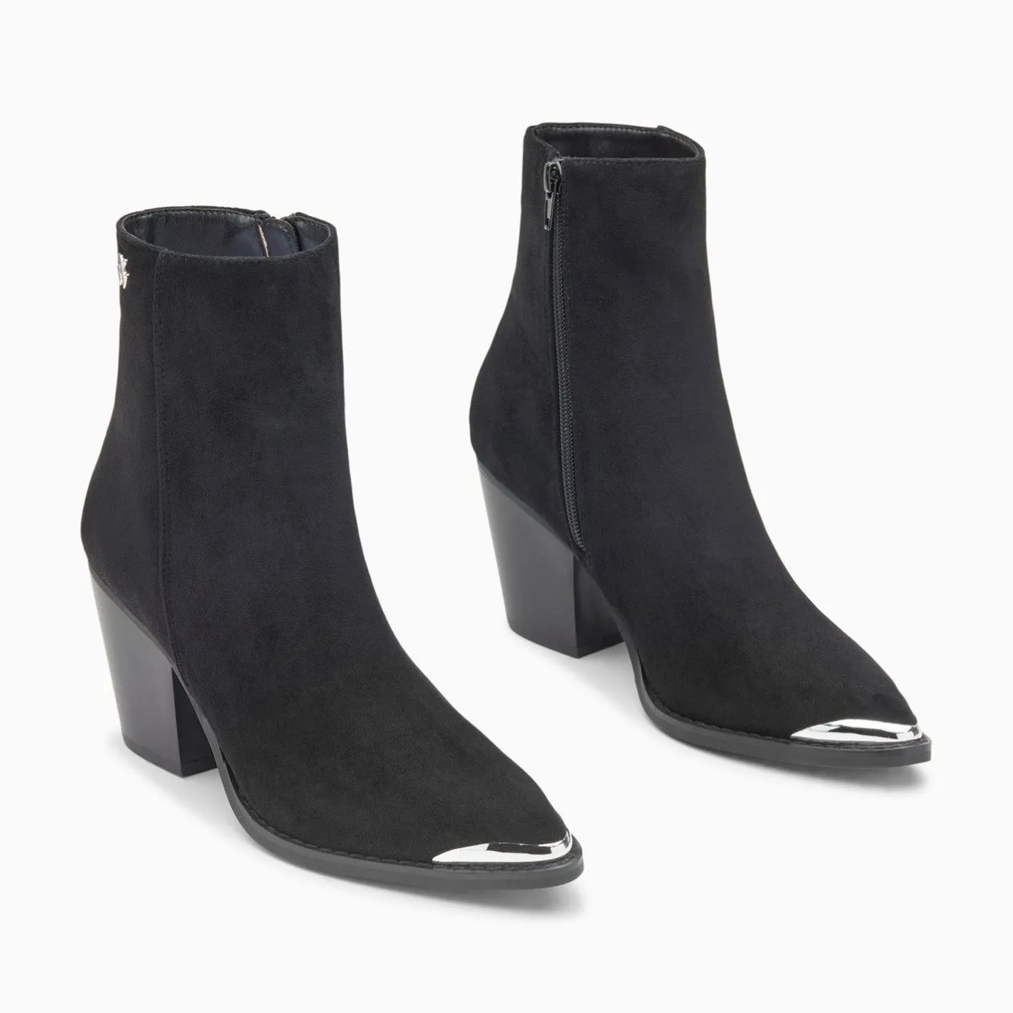 Vanessa Wu Bottines Santiags Jenn Noires A Talon New