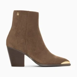 Vanessa Wu Bottines Santiags Jenn Taupe A Talon Outlet