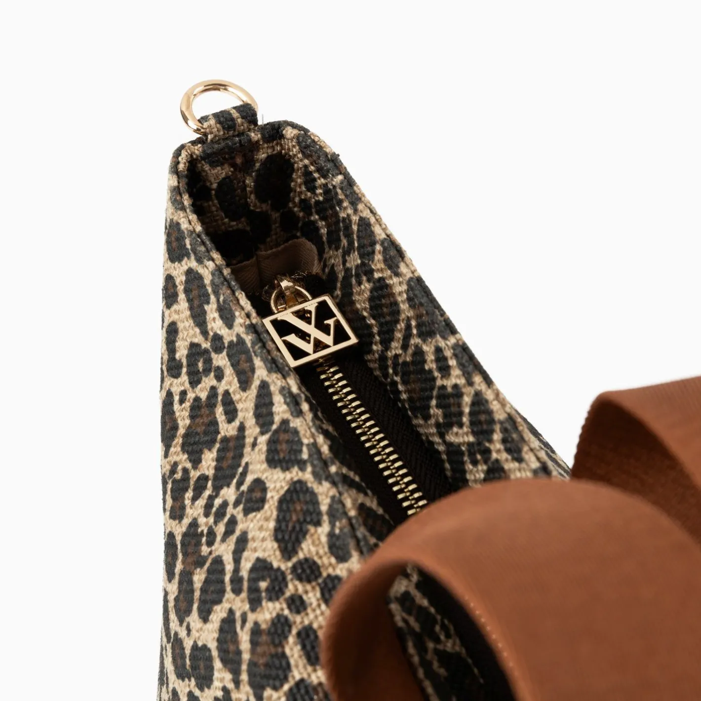 Vanessa Wu Cabas Iris Leopard A Pochette Or New