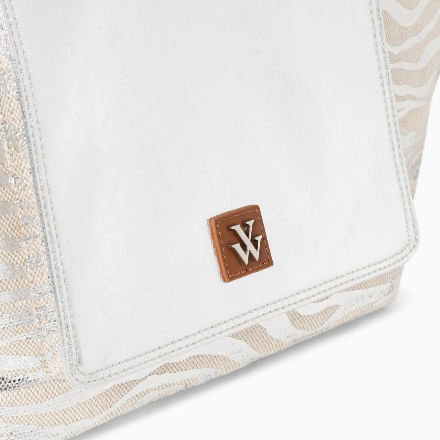 Vanessa Wu Cabas Roxanna Argent Imprime Zebre A Pochette Hot