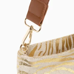 Vanessa Wu Cabas Roxanna Or Imprime Zebre A Pochette Clearance