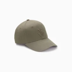 Vanessa Wu Casquette Clem Kaki A Monogramme Brode