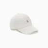 Vanessa Wu Casquette Jess Ivoire En Velours Cotele Hot