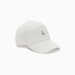 Vanessa Wu Casquette Jess Ivoire En Velours Cotele Hot