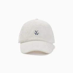 Vanessa Wu Casquette Jess Ivoire En Velours Cotele Hot